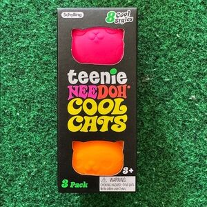 NEEDOH Teenie Cool Cats - Pink, Teal & Orange